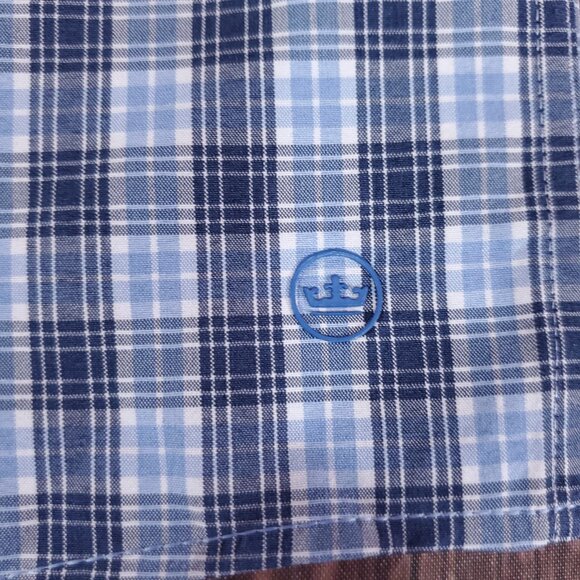 Peter Millar Crown Crafted Mens XL McAlister Performance Poplin Sport Shirt - Picture 8 of 14